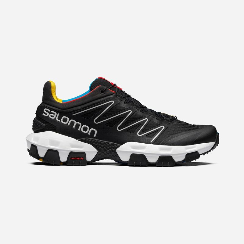 Salomon Israel XA PRO STREET - Mens Trail Running Shoes - Black/White (ZYOR-75068)